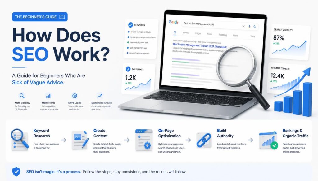How SEO works from keyword research to organic traffic