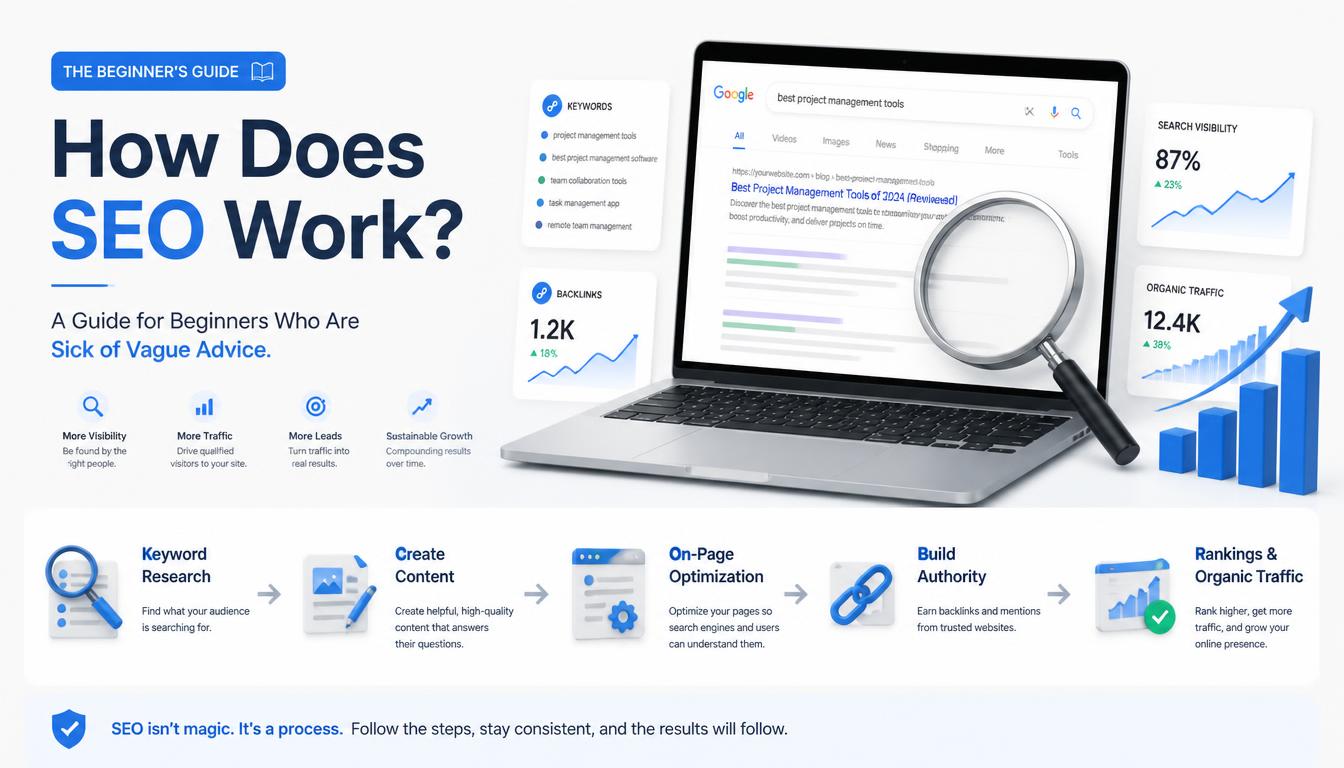 How SEO works from keyword research to organic traffic